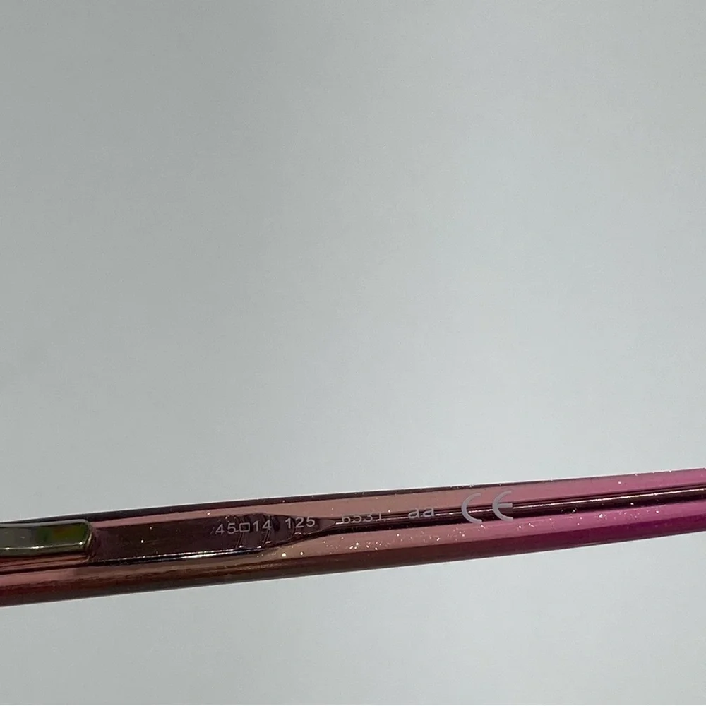 Girls pink sparky Classic Acetate Rectangle Reading Glasses